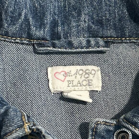 The Childrens Place Denim Jean Jacket, Kids 2T Long Sleeve, Button Up Toddler - Picture 4 of 11